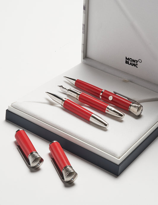 Montblanc Great Characters James Dean Special Edition Fountain Pen ID 117889 + Montblanc Great Characters James Dean Special Edition Rollerball Pen ID 117890 + Montblanc Great Characters James Dean Special Edition Ballpoint Pen ID 117891
