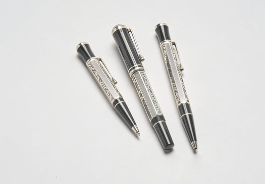 Montblanc Marcel Proust Special Edition Fountain Pen ID 28708 + Montblanc Marcel Proust Special Edition Rollerball Pen ID 28708 + Montblanc Marcel Proust Special Edition Ballpoint Pen ID 28708