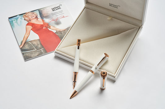 Montblanc Muses Marilyn Monroe Special Edition Fountain Pen ID 117884 + Montblanc Muses Marilyn Monroe Special Edition Ballpoint Pen ID 117886