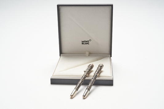Montblanc Rouge & Noir Spider Metamorphosis Special Edition Fountain Pen ID 117849 + Montblanc Rouge & Noir Spider Metamorphosis Special Edition Rollerball Pen ID 117850