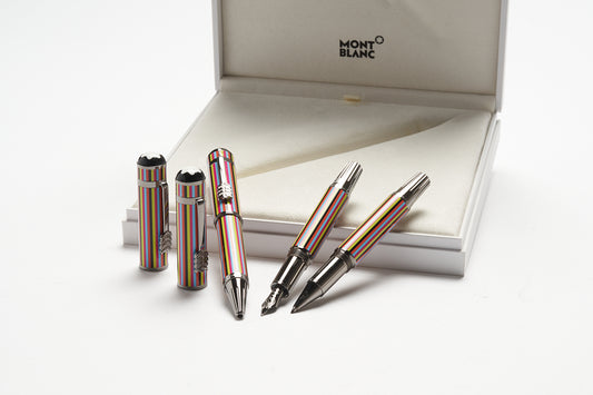 Montblanc The Beatles Special Edition Ballpoint Pen ID 116258 + Montblanc The Beatles Special Edition Fountain Pen ID 116256 + Montblanc The Beatles Special Edition Rollerball Pen ID 116257