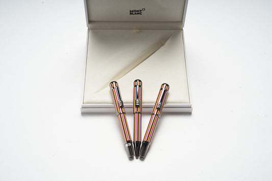 Montblanc The Beatles Special Edition Ballpoint Pen ID 116258 + Montblanc The Beatles Special Edition Fountain Pen ID 116256 + Montblanc The Beatles Special Edition Rollerball Pen ID 116257