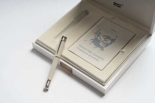 CANETA ARTESANAL MONTBLANC MAHATMA GANDHI